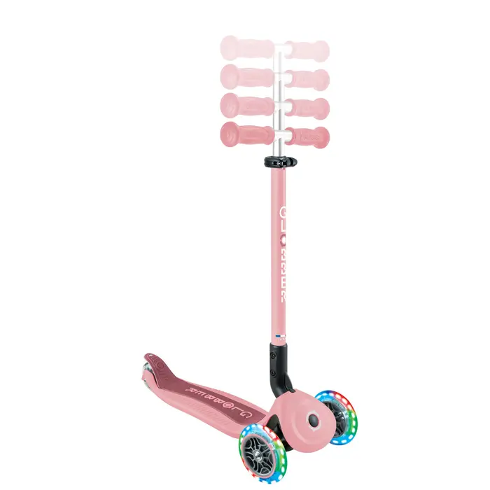Globber 3-in-1 Loopfiets - Step - Go Up Active Lights (Pink)