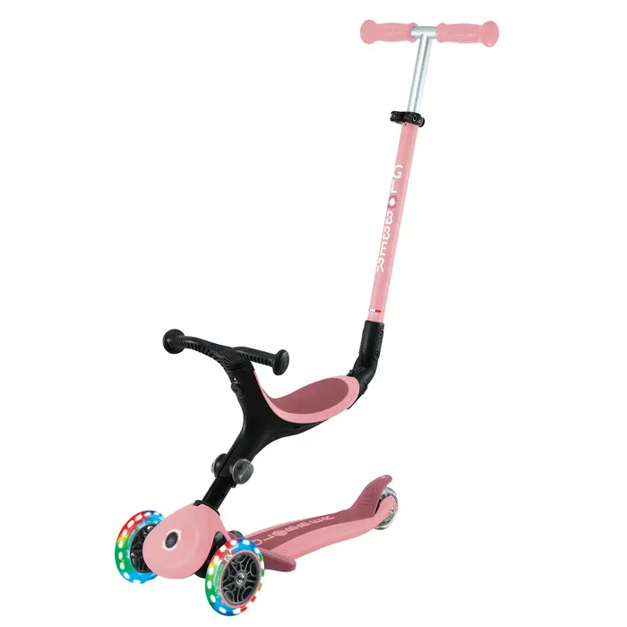 Globber 3-in-1 Loopfiets - Step - Go Up Active Lights (Pink)
