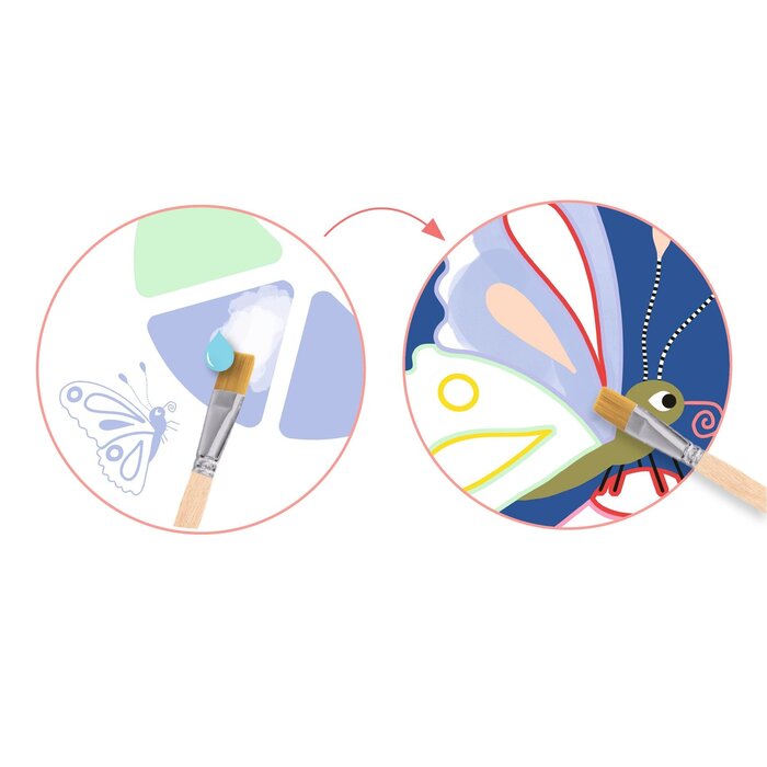 Djeco Schilderen met een palet - Chewy Cheeks