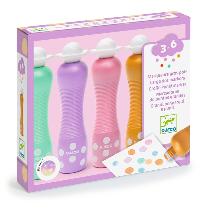 Djeco Verf - stempelstiften (4st.) - Pearly