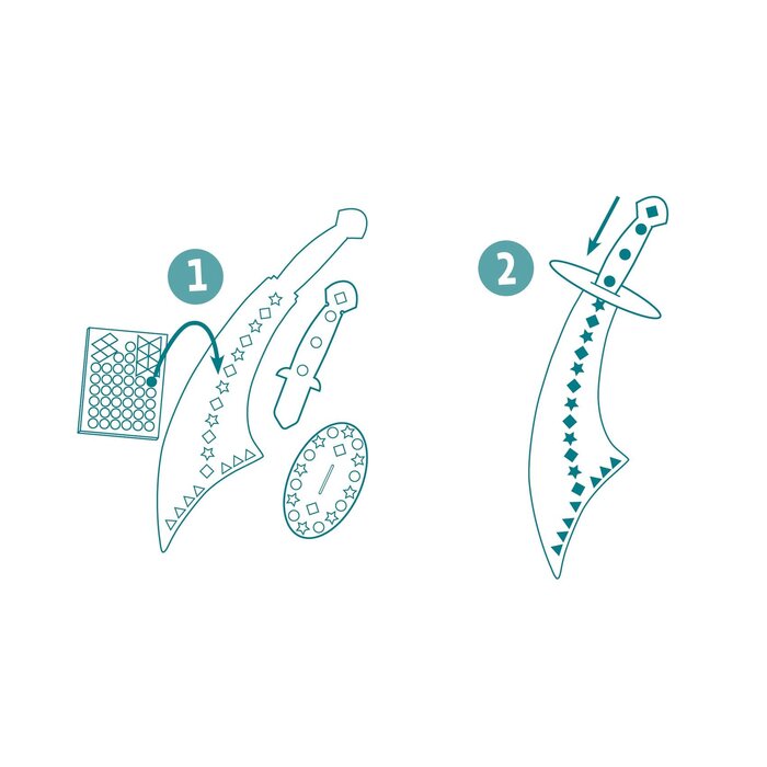 Djeco Knutselset - DIY - Piraten zwaarden