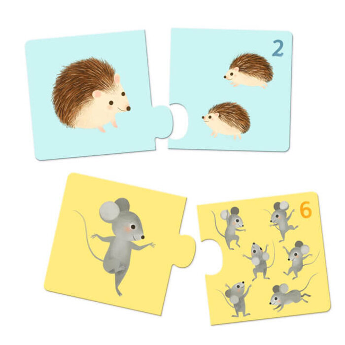 Djeco Puzzel duo - Baby dieren