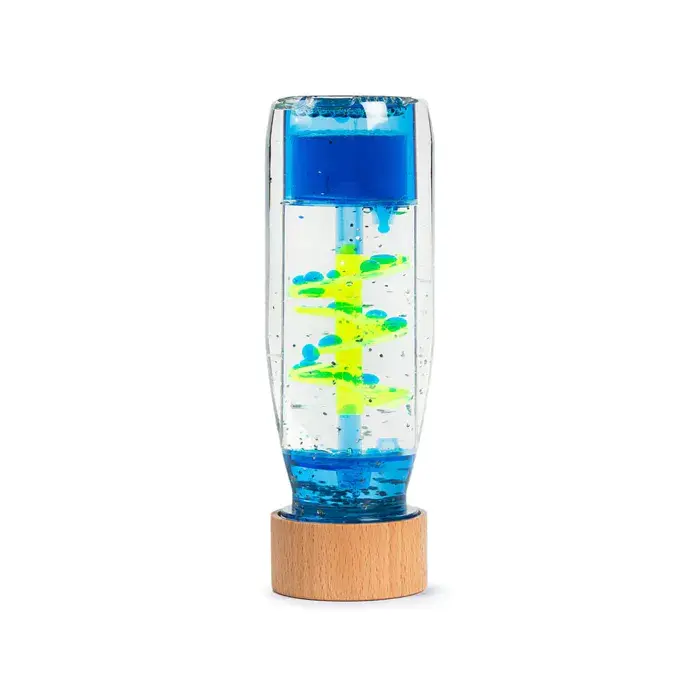 Petit Boum Sensory bottle - Spiral Blue