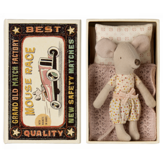 Maileg Little sister mouse in luciferdoosje