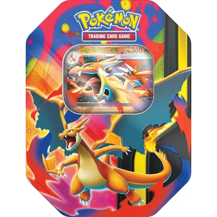 Pokémon Tin box- Mega Charizard X/Y- 2026/2 (2 visuals)