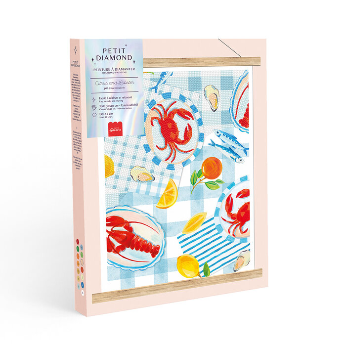 La petite epicerie Diamond painting kit - Petit diamond - Citrus & Lobster