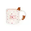 STONEWARE MUG - TOO CUTE TO HANDLE - TEDDY BEAR  350 ML