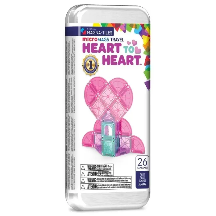 Magna-Tiles MAGNA-TILES Micromags - Heart to heart (travel set)