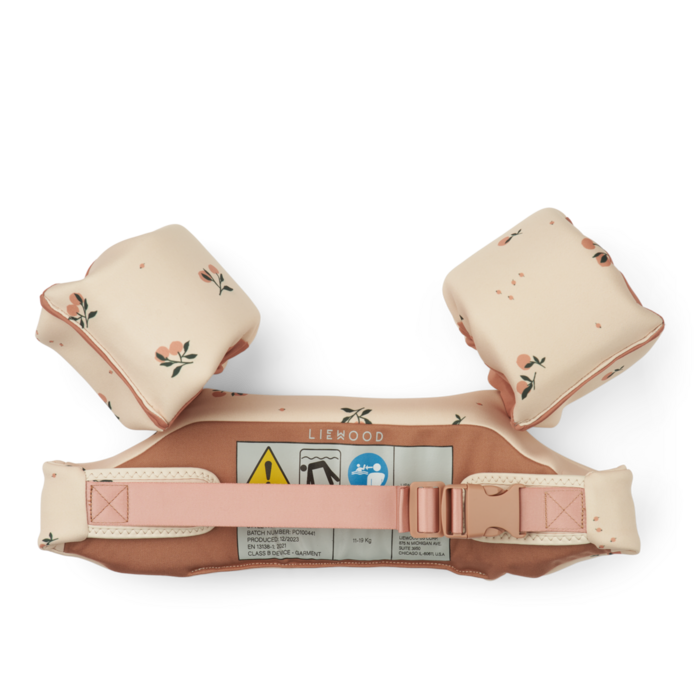 Liewood Darko Printed Swim Belt - Peach / Sea shell (19/30Kg)