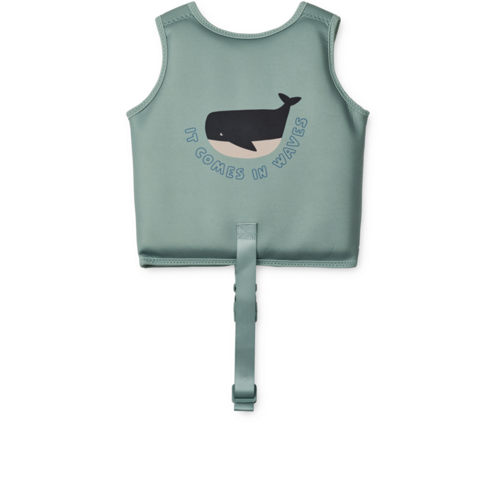 Liewood DOVE SWIM VEST - IT COMES IN WAVES / PEPPERMINT