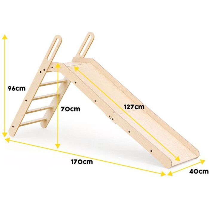 Mamatoyz Houten glijbaan (naturel)