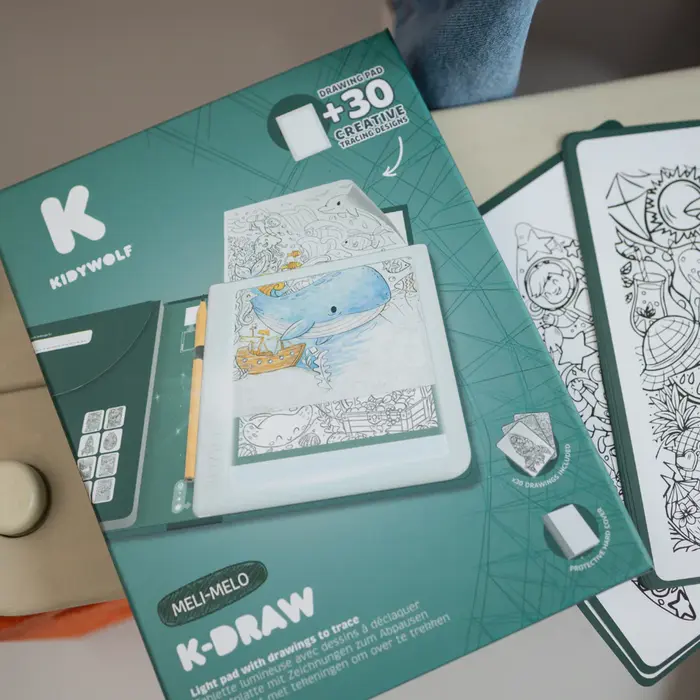 Kidywolf Kidydraw Pad - Verlichte tekentablet - Meli Melo (10J+)