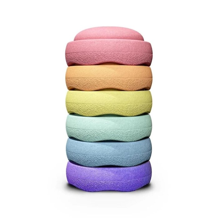 Stapelstein Stapelstein® Rainbow Set – 7-delige set met balance board voor spel en beweging