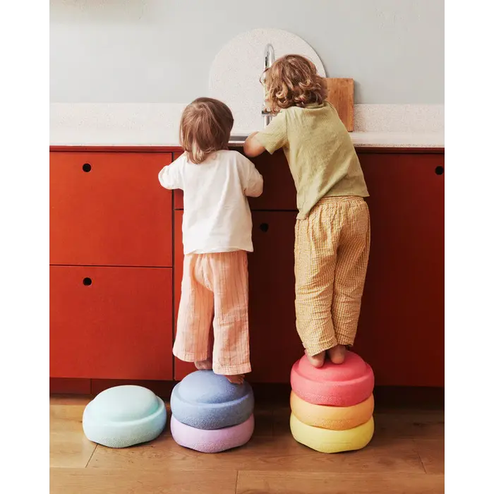 Stapelstein Stapelstein® Rainbow Set – 7-delige set met balance board voor spel en beweging