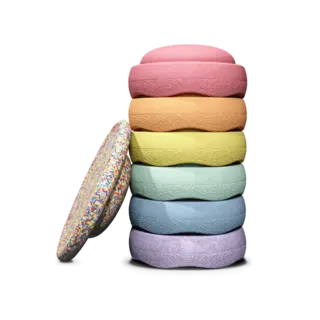 Stapelstein Stapelstein® Rainbow Set – 7-delige set met balance board