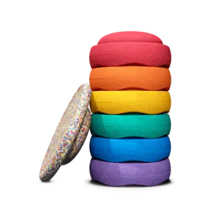 Stapelstein Stapelstein® Rainbow Set – 7-delige set met balance board  - Copy