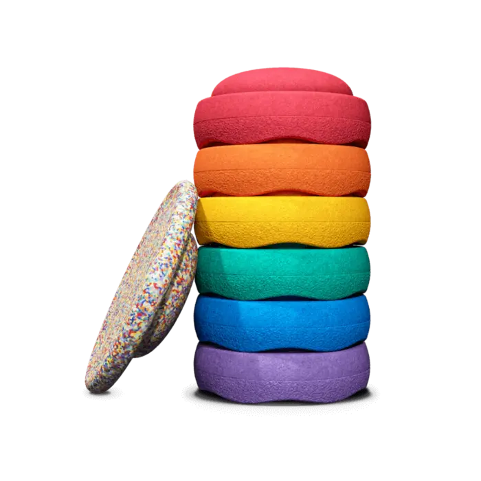 Stapelstein Stapelstein® Rainbow Set – 7-delige set met balance board voor spel en beweging - Copy