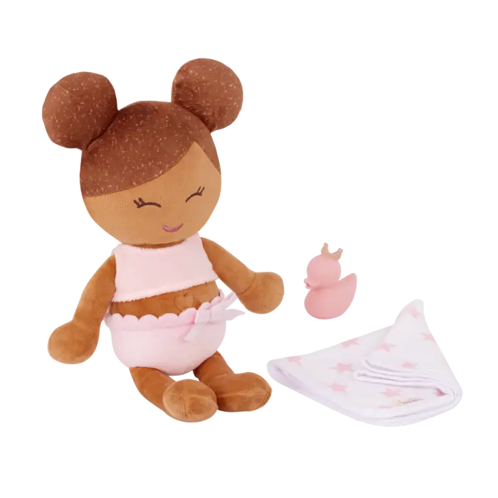 Lullababy  Lullababy - Zacht badpop (bruin) & accessoires - Copy