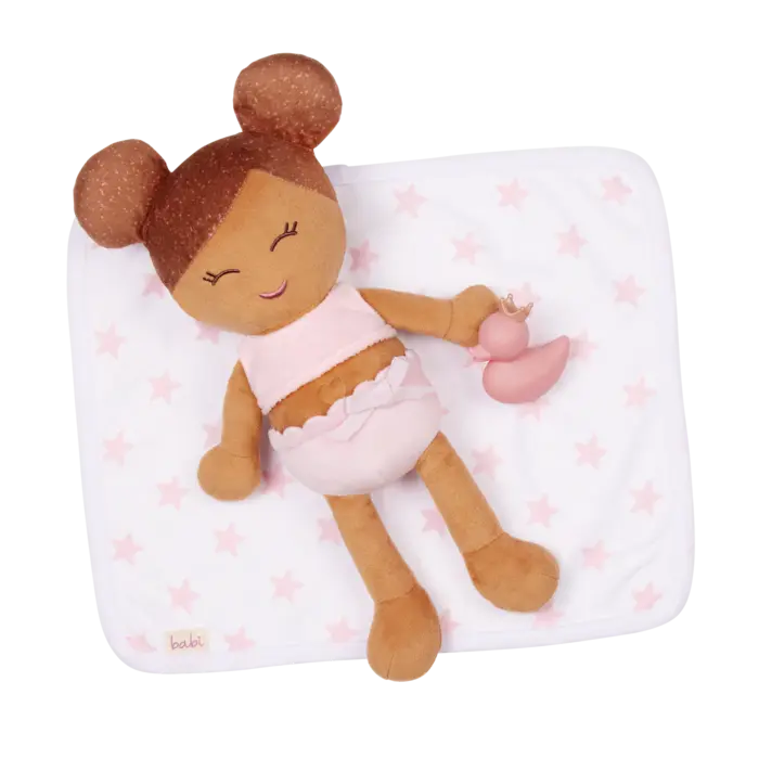 Lullababy  Lullababy - Zacht badpop (bruin) & accessoires - Copy
