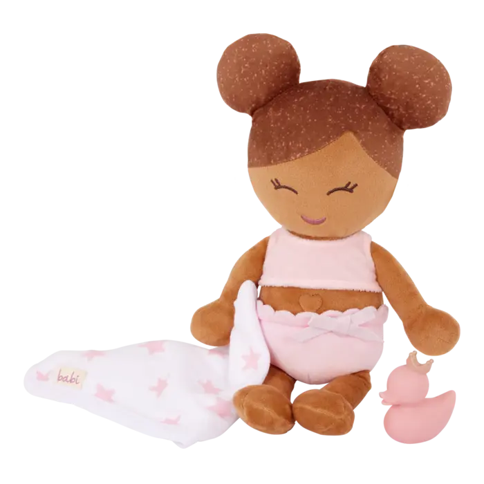 Lullababy  Lullababy - Zacht badpop (bruin) & accessoires - Copy