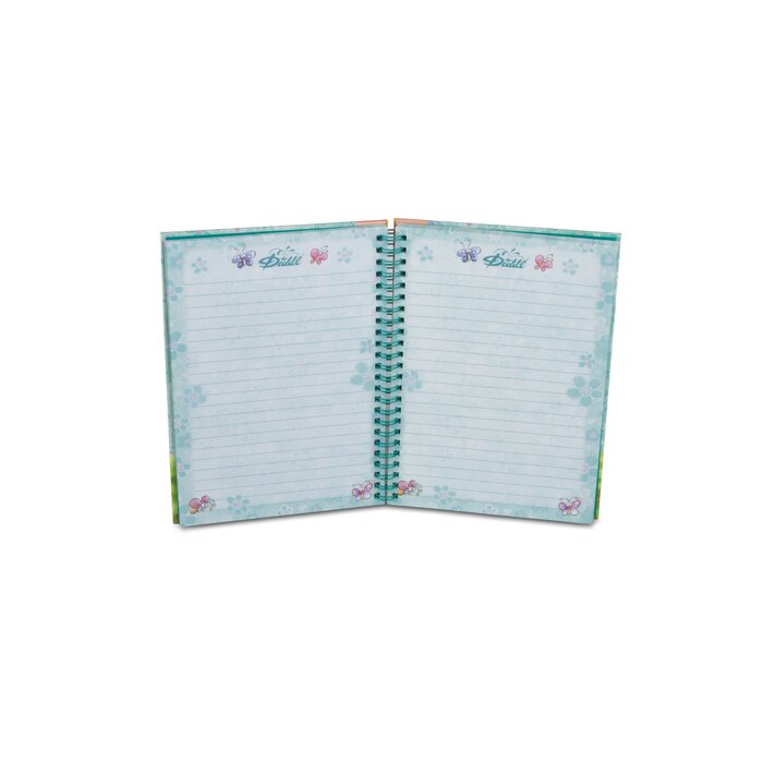 Diddl Diddl - Notitieboekje A5 (spiraal ringen, elastiek glitter band)