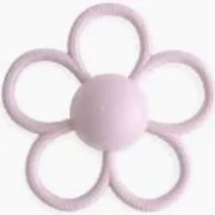 Mushie Rattle teether daisy - Soft lilac