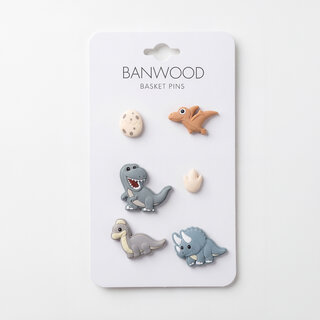 Banwood Banwood - Pins voor fietsmandje - DINOSAURS