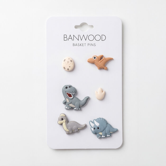 Banwood Banwood - Pins voor fietsmandje - DINOSAURS