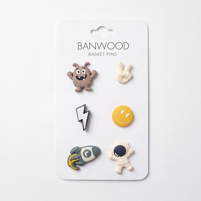 Banwood Banwood - Pins voor fietsmandje - SPACE