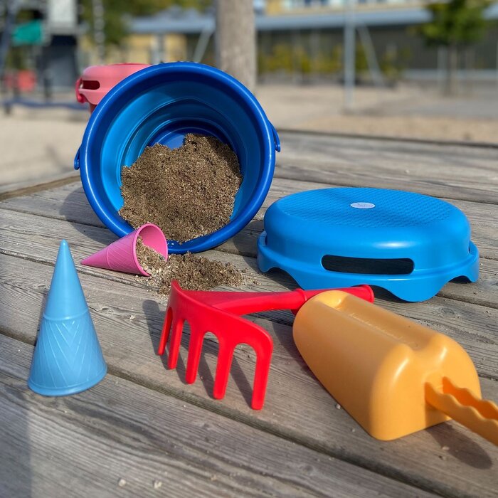Schildkröt 7-in-1 Strandemmer (opvouwbaar) - Blauw