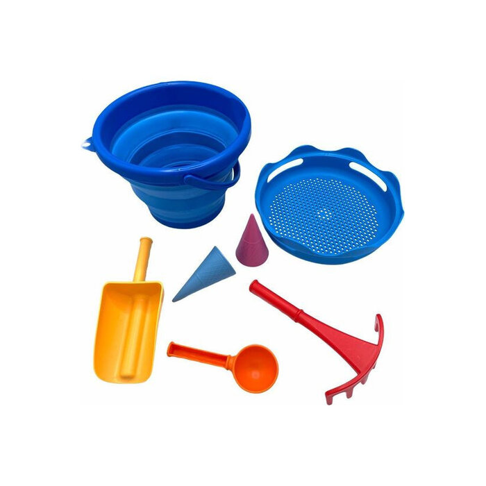 Schildkröt 7-in-1 Strandemmer (opvouwbaar) - Blauw