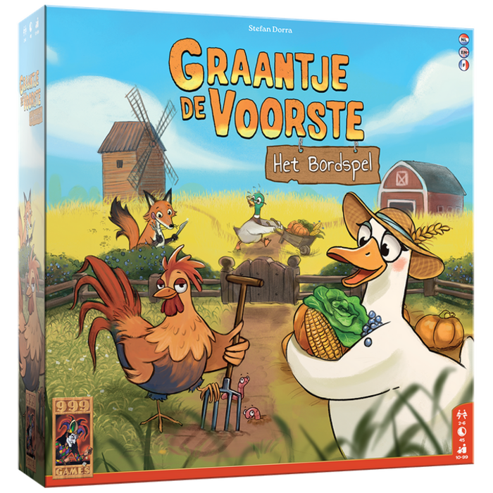 999 Games Graantje de Voorste: het bordspel