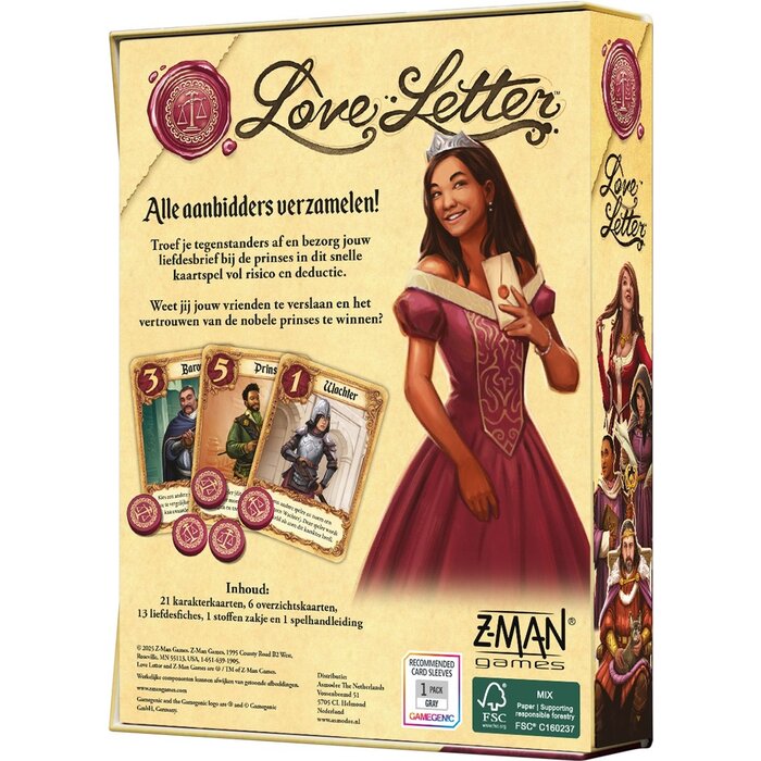 Asmodee Kaartspel - Love letter