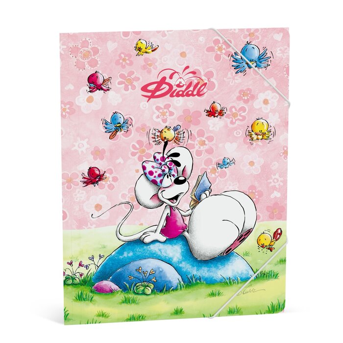 Diddl Diddl - Elastiekmap A4 (Diddlina) - roze