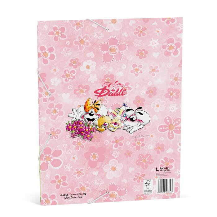 Diddl Diddl - Elastiekmap A4 (Diddlina) - roze