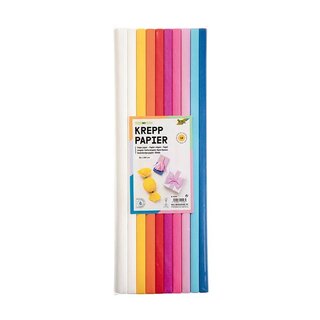 Folia Crêpepapier mix (2m x 50cm) - 10 Rollen