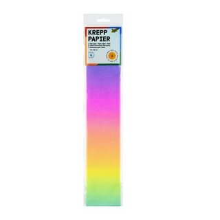 Folia Crepepapier 50x250cm - Rainbow