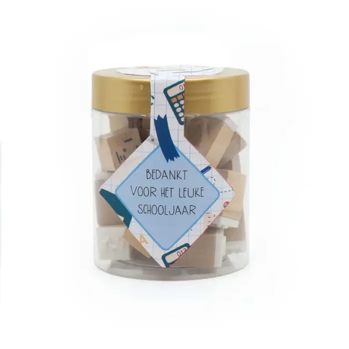 Enfant Terrible paper goods Cadeautje - Stempels - Bedankt voor het leuke schooljaar!