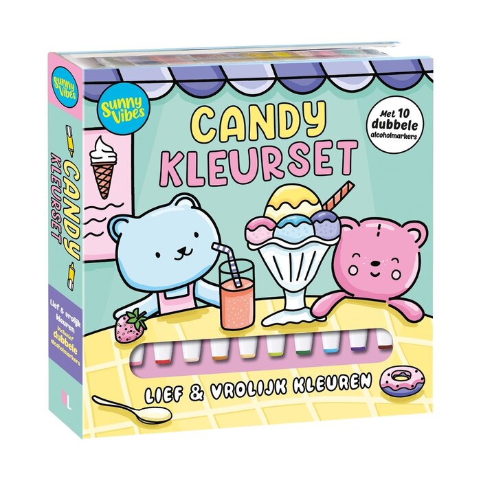 Lantaarn Publishers Sunny vibes - Candy kleurset (incl. 10 alcoholmarkers)