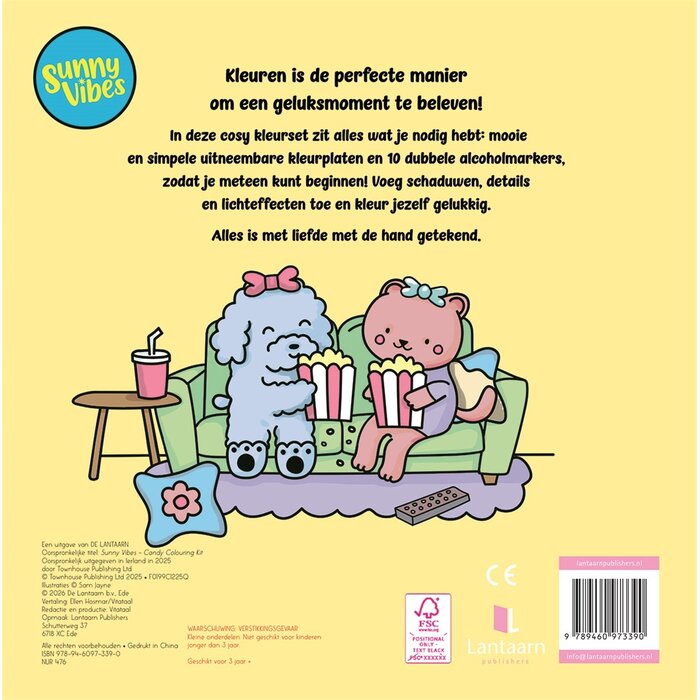Lantaarn Publishers Sunny vibes - Candy kleurset (incl. 10 alcoholmarkers)