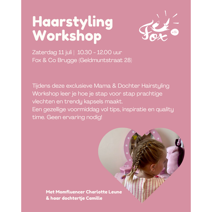 11/07 - Mommy & Me - Haarstyling workshop
