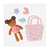 Lullababy - Zachte badpop (bruin) in mandje