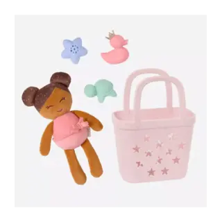 Lullababy  Lullababy - Zachte badpop (bruin) in mandje