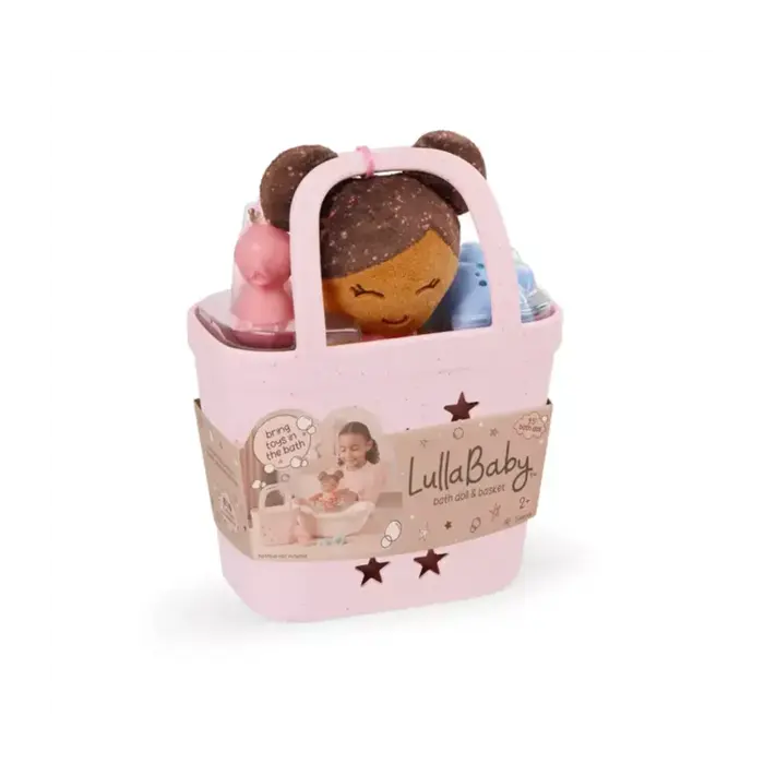 Lullababy  Lullababy - Zachte badpop (bruin) in mandje