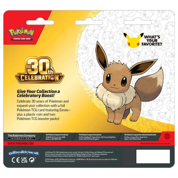 Pokémon Pokémon - 30th Celebration - 2pack blister Eevee