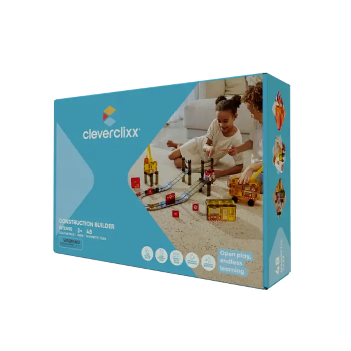 Cleverclixx Construction Builder Pack Intense | 48 pieces
