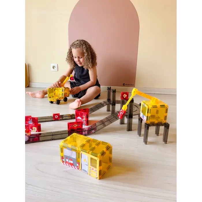 Cleverclixx Construction Builder Pack Intense | 48 pieces