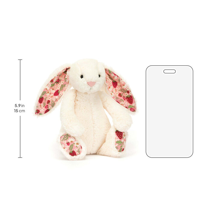 Jellycat Blossom Cream Bunny Berry Small, Little