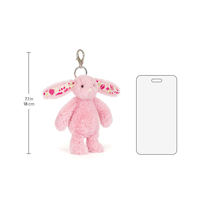 Jellycat Blushkin Blossom Bunny Bag Charm