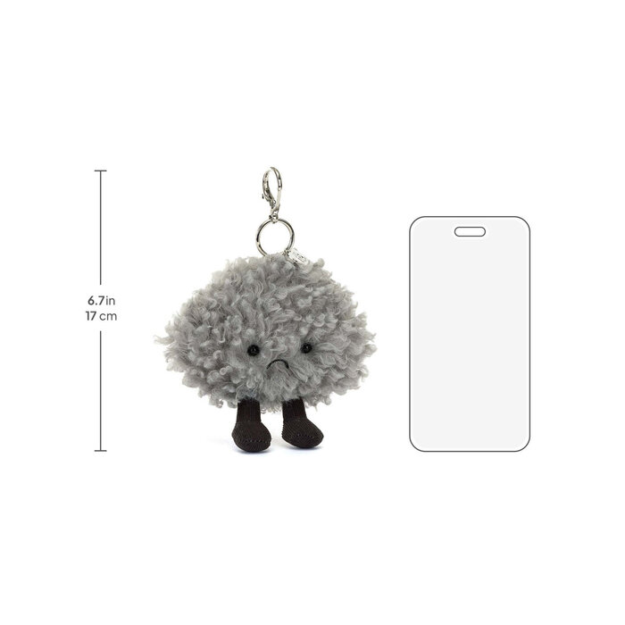 Jellycat Amuseables Cirrus Storm Cloud Bag Charm